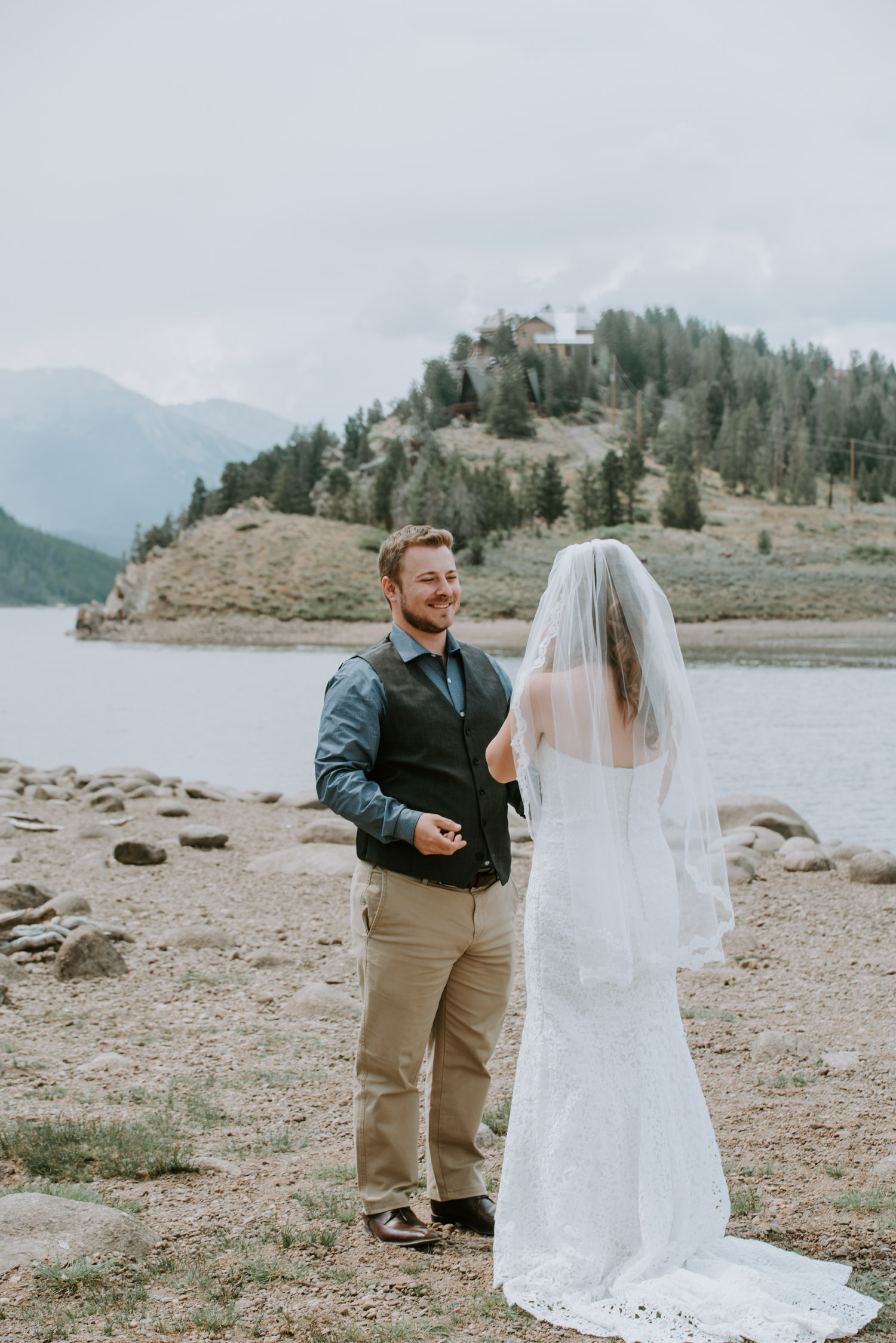 Colorado Wedding Photographer, Denver Botanic Gardens Wedding, Intimate Wedding, Windy Point Campground, lake dillon, elopement photographer, first look