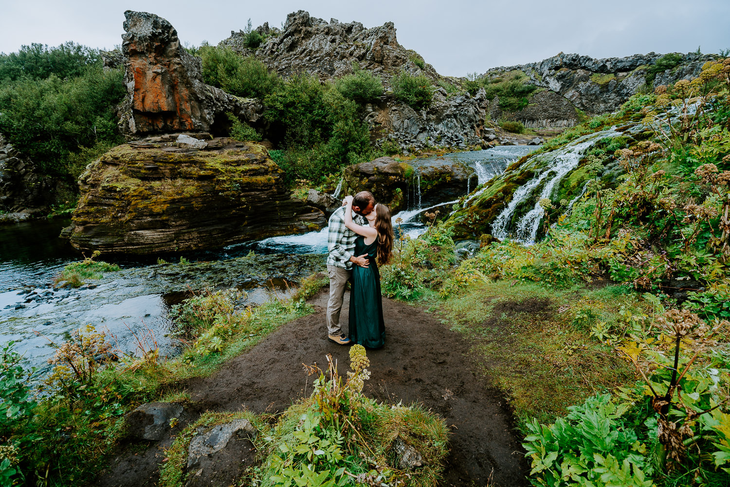  adventurous photoshoot in Iceland, Iceland Engagement Photography, Iceland Elopement Photography, Iceland Wedding, Iceland Elopement Photographer, waterfalls, highlands