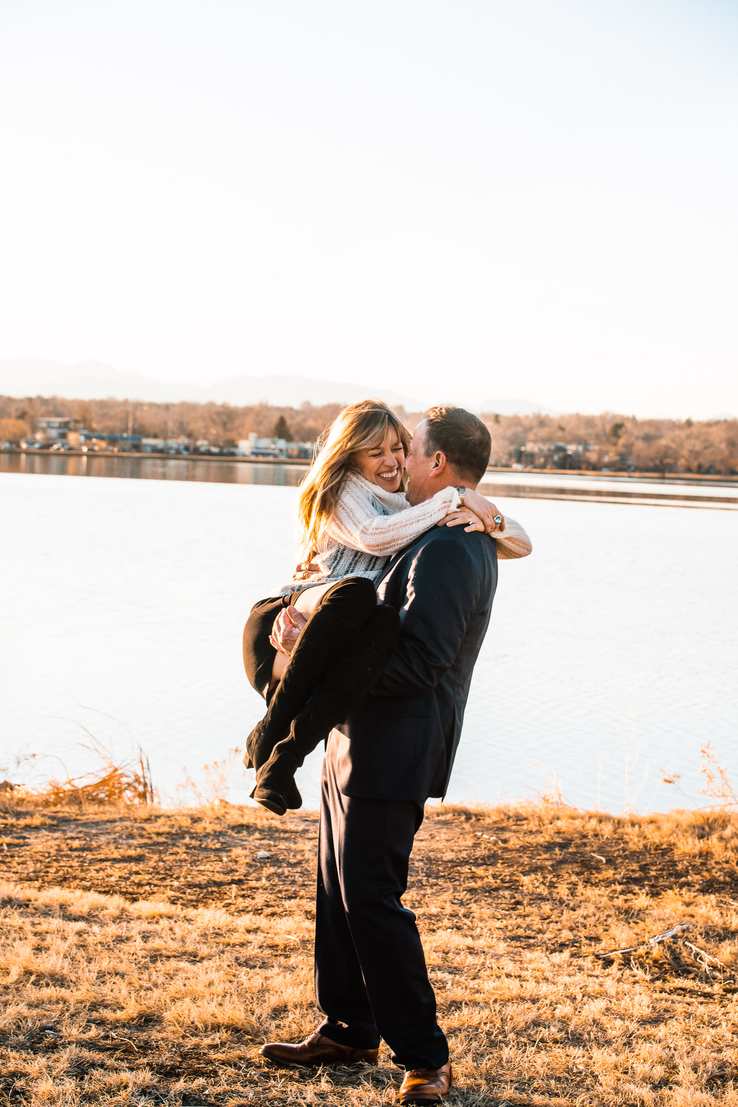 Denver Proposal, Sloans Lake, Colorado Engagement Photographer