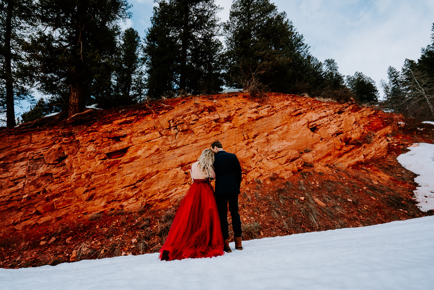 Colorado Winter Engagement Photography, Sylvan Lake,