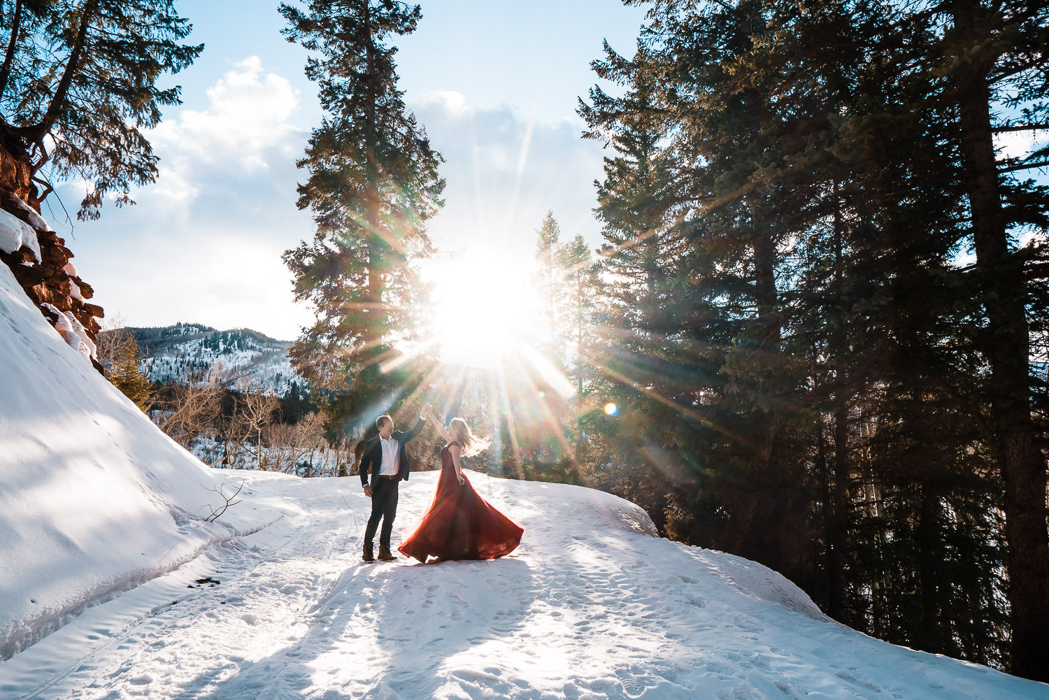 Colorado Winter Engagement Photography, Sylvan Lake, 