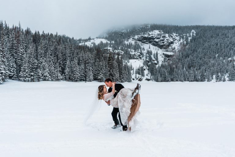 Bear Lake Winter Elopement | Carly & Matt
