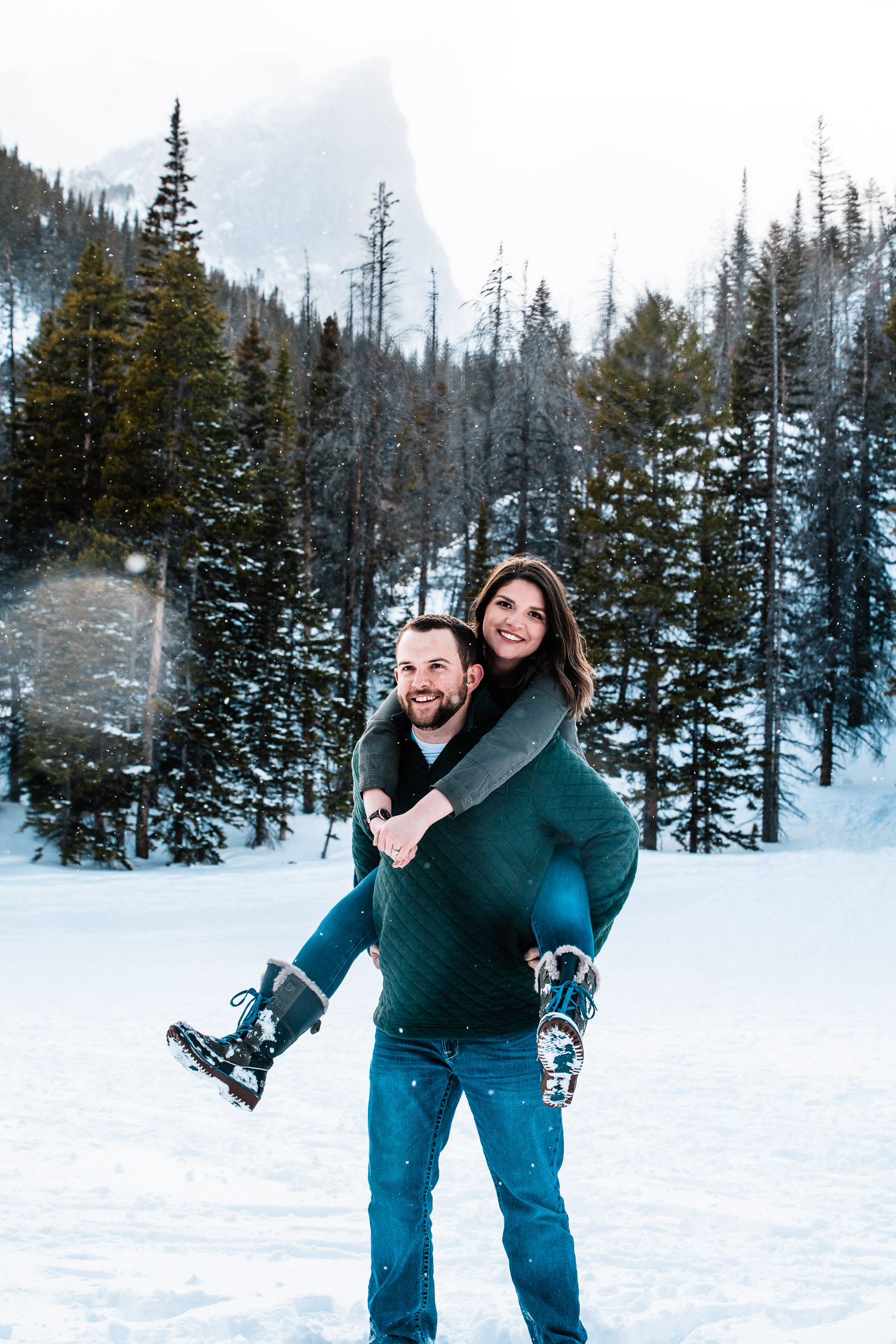 Rocky Mountain National Park Winter Engagement
