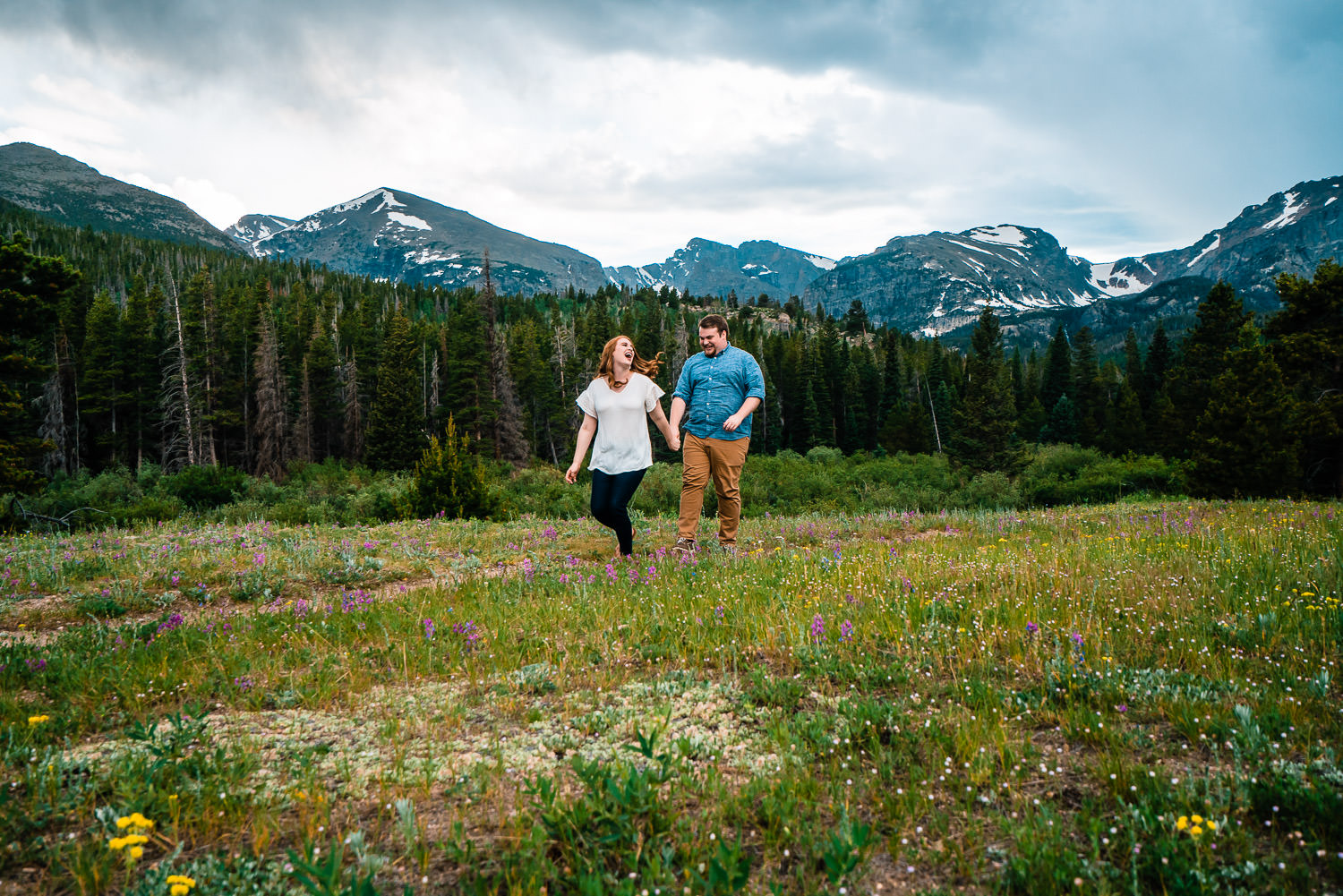 Sprague Lake Engagement | Run Wild With Me Photography