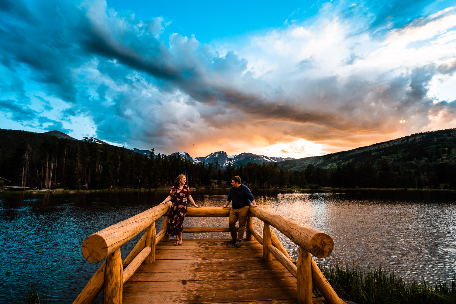 Sprague Lake Engagement | Run Wild With Me Photography