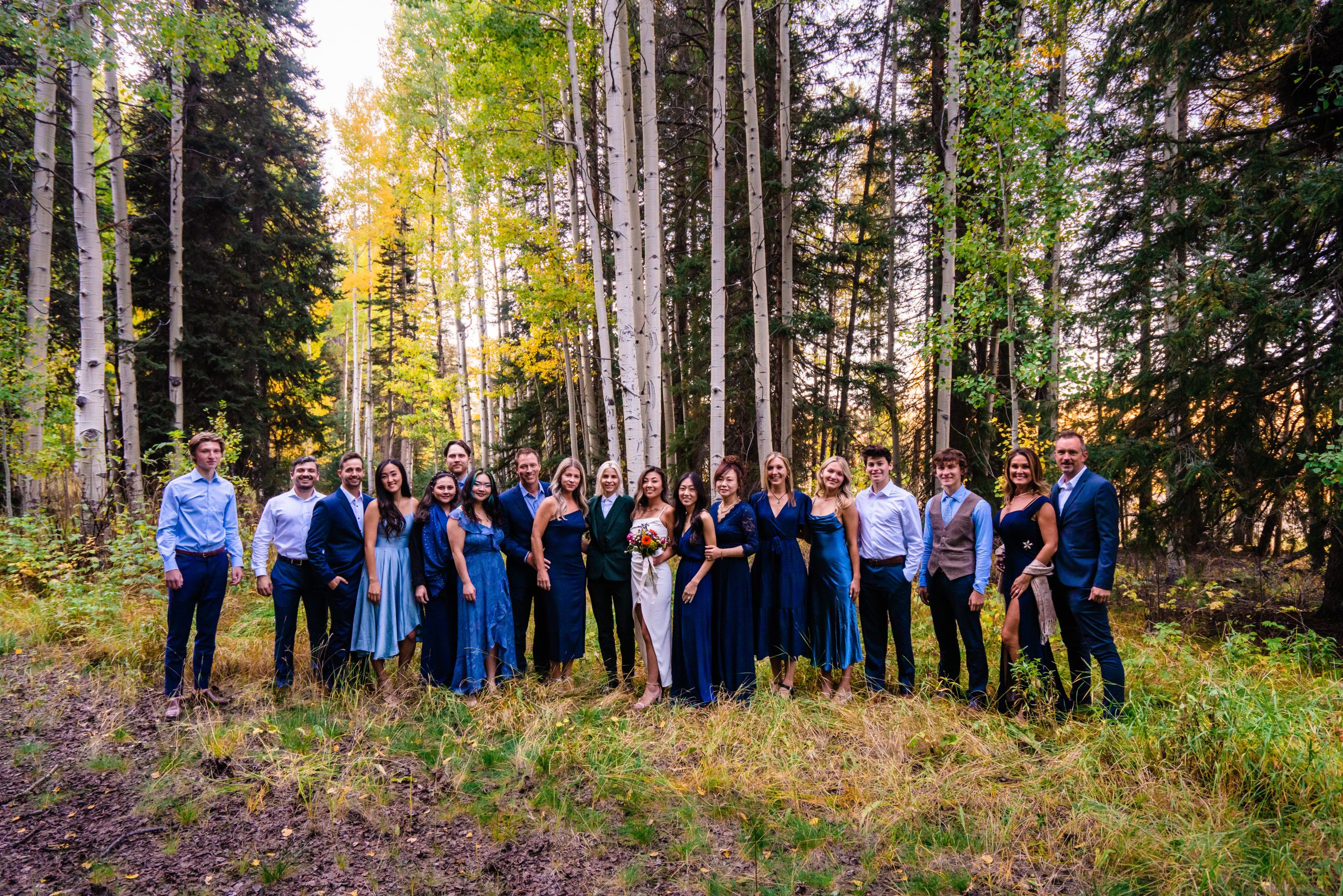 A beautiful lesbian elopement day at Crested Butte in Colorado with family and friends
