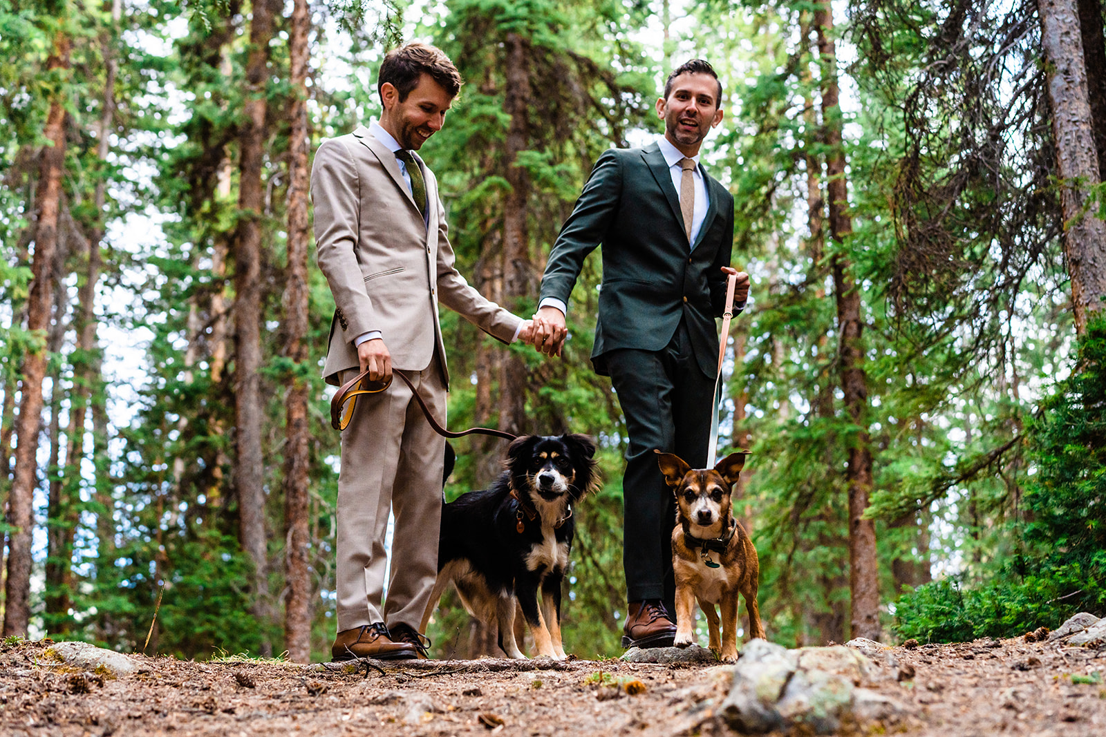 Adventure Gay Elopement in Breckenridge, CO with dreamy backdrops and mountain views