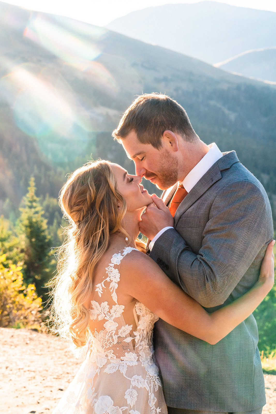 Sunrise Wedding Photos in for a Colorado Micro Wedding