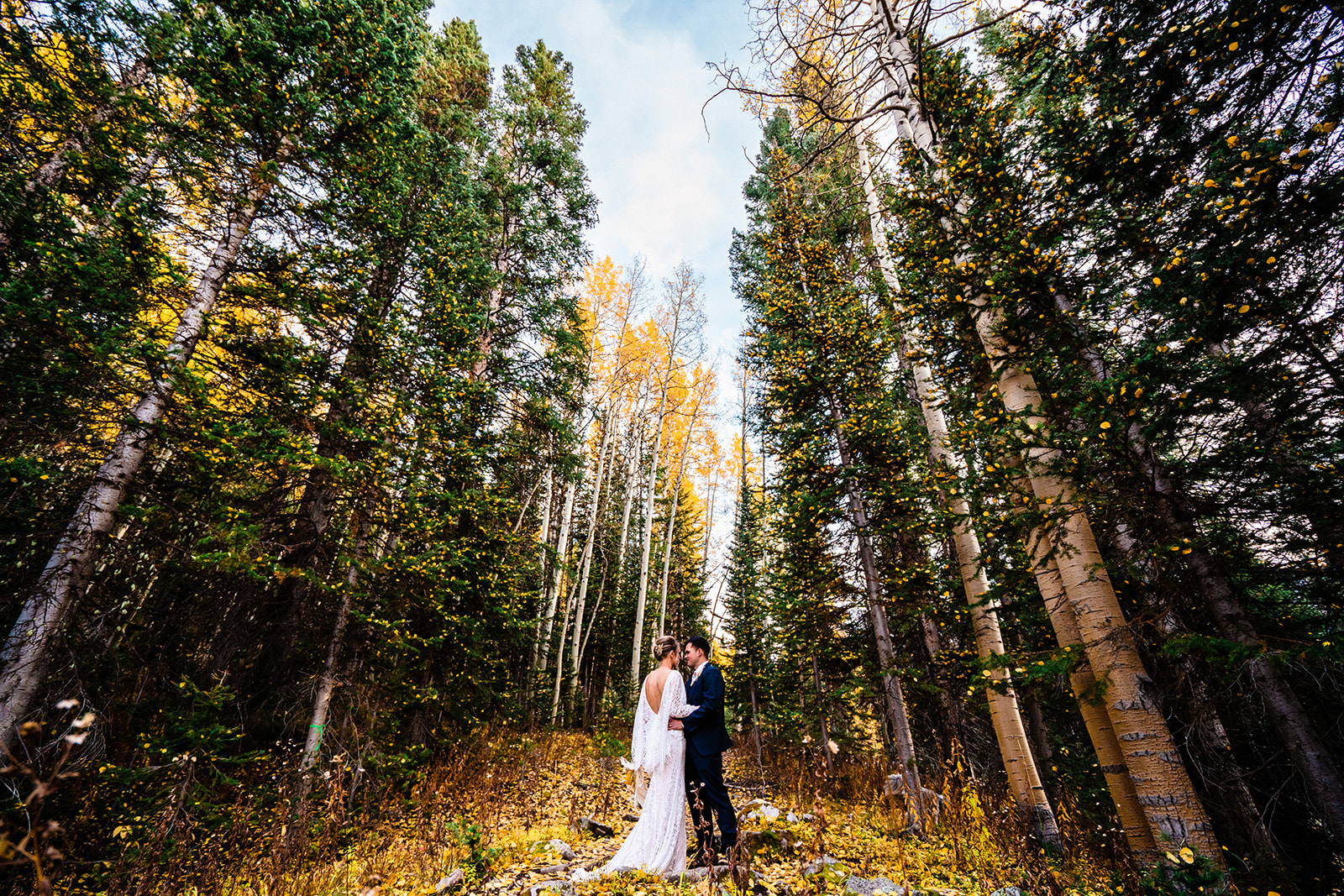 Fall elopement at Crested Butte, Colorado