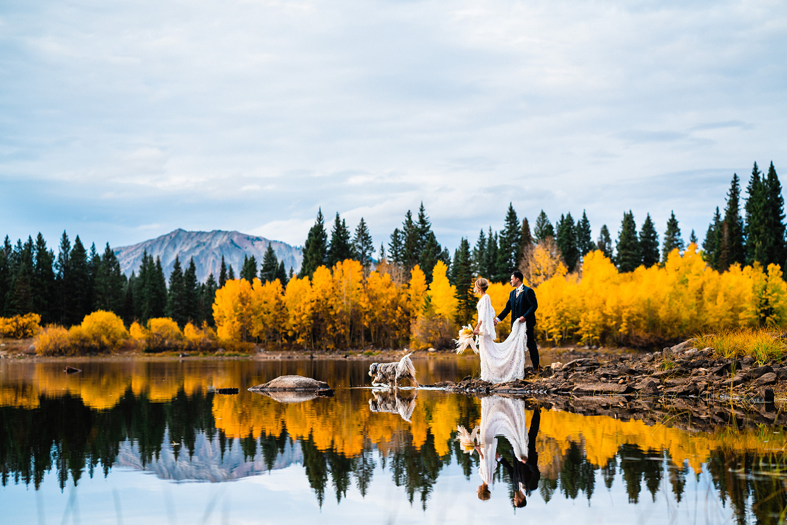 Adventurous Crested Butte Elopement in the mountains with vibrant fall colors