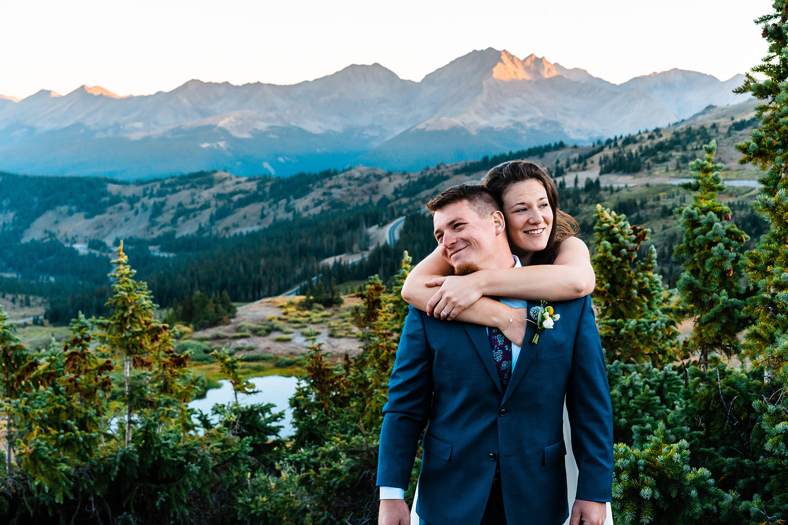 Adventure filled Hiking elopement at Alpine Lake