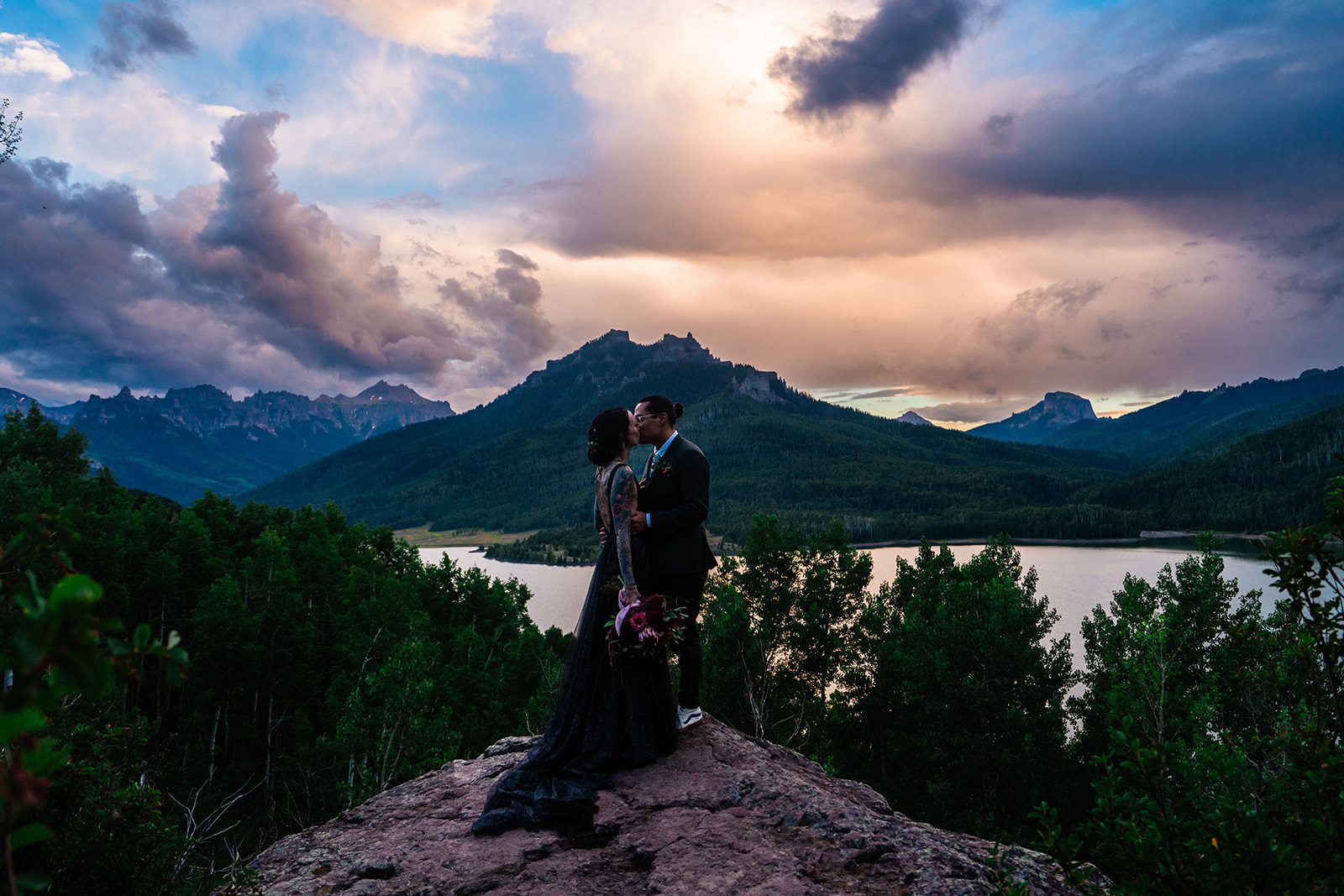 Celestial Themed elopement during a Full Moon