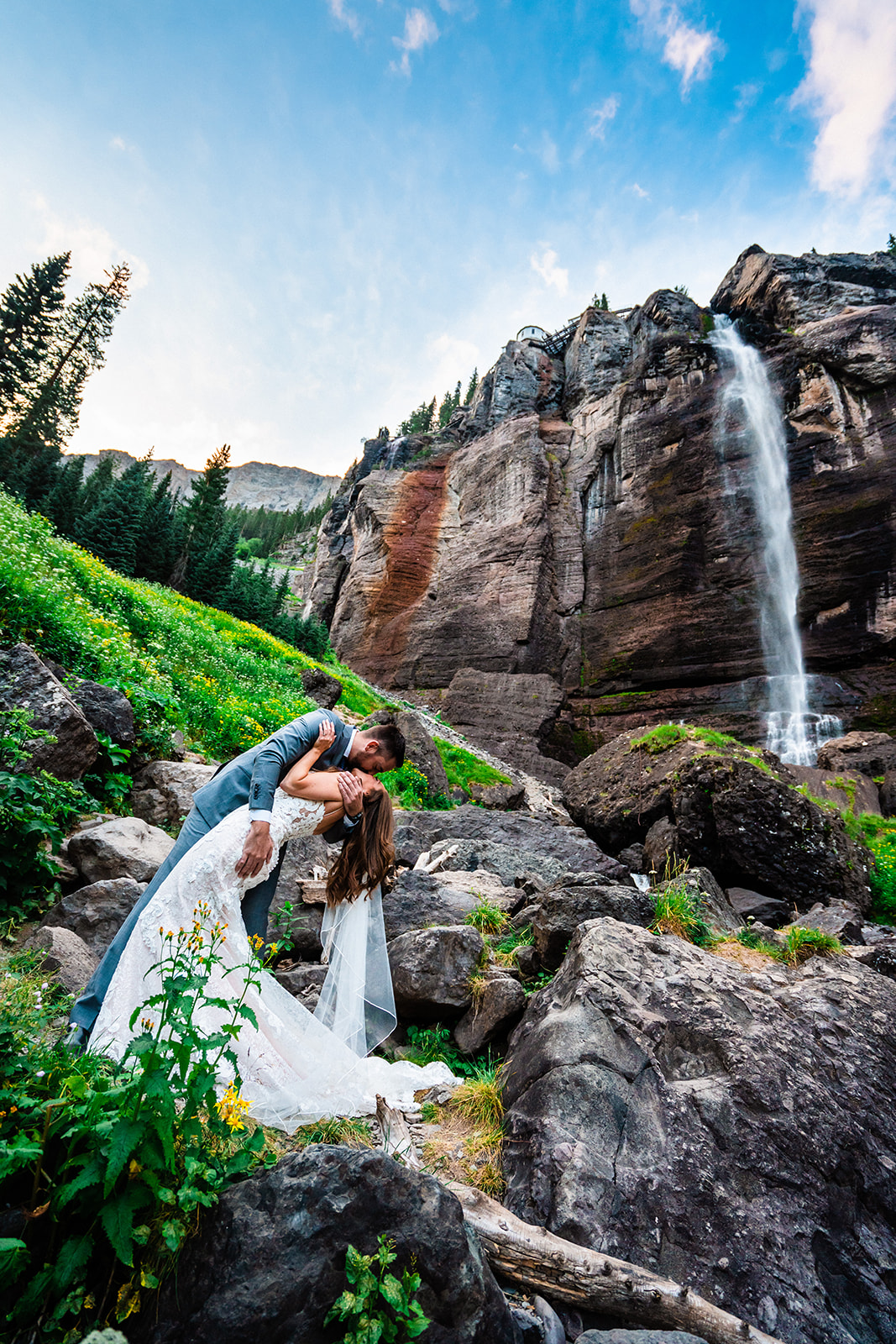 Intimate Colorado Wedding at Bridal Veil Falls in Telluride