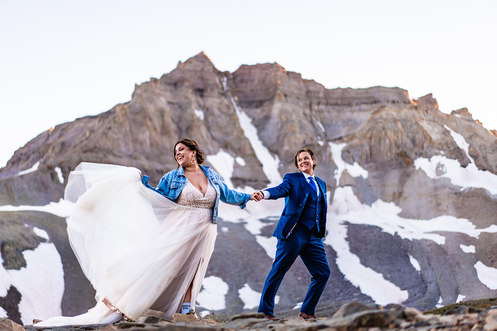 Two Brides go off-roading for their elopement in Colorado