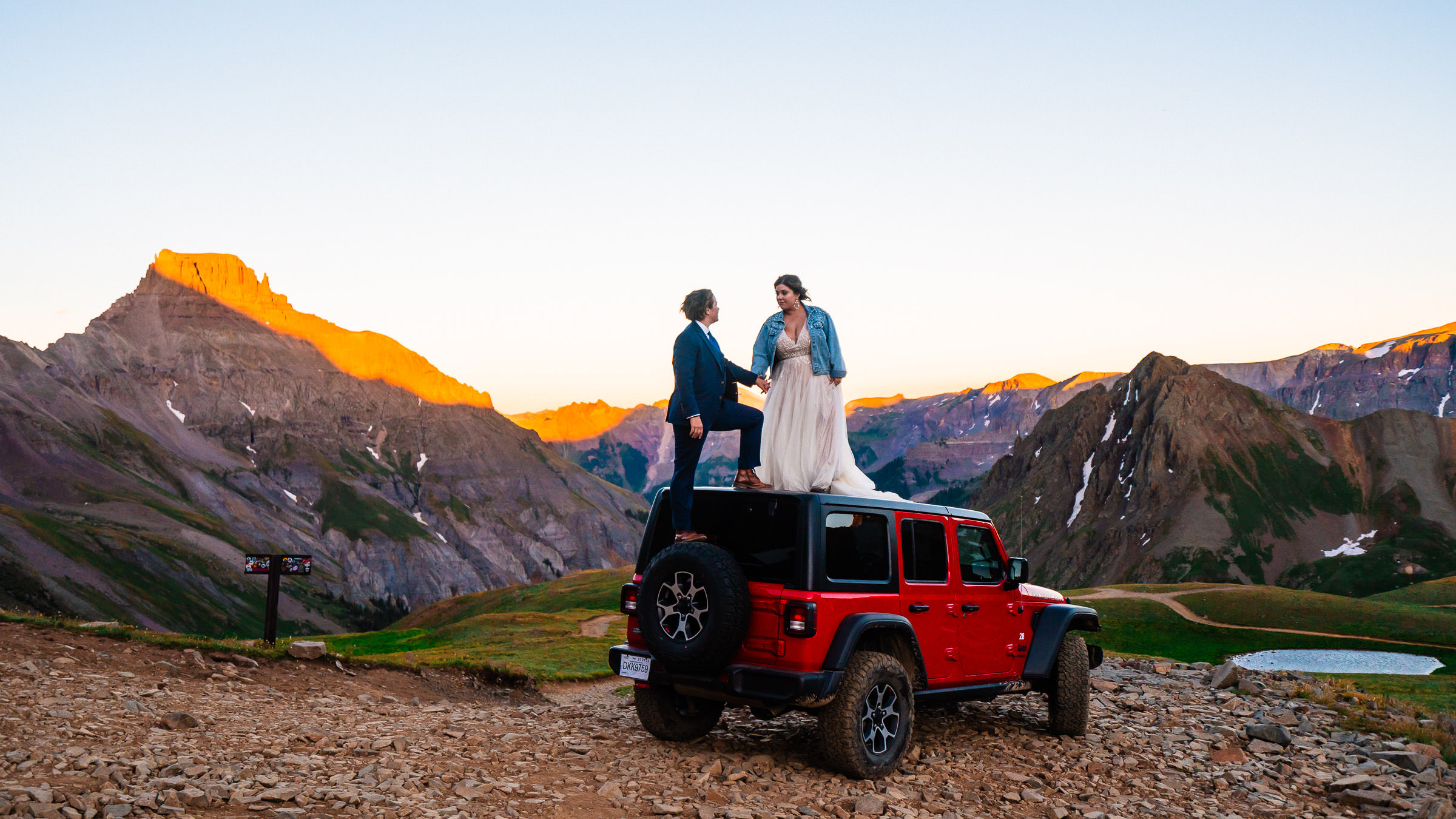 Two Brides celebrate their Off-Road Elopement Colorado