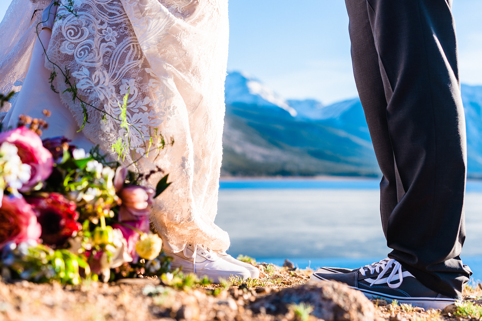 Intimate Twin Lakes elopement in the Colorado Mountains