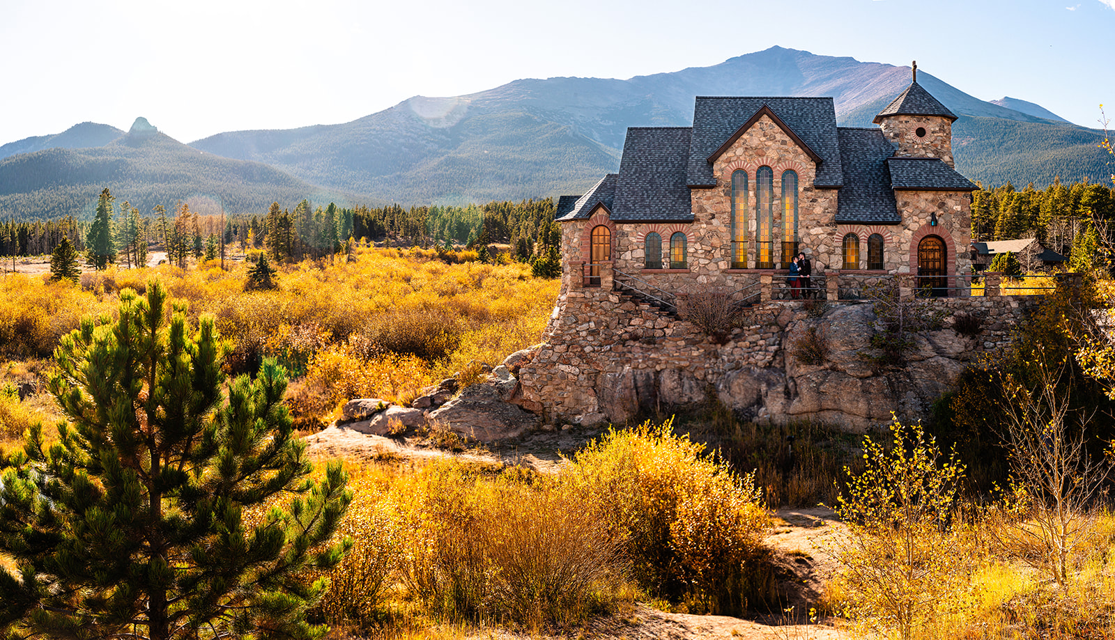 Stunning church in the mountains of Colorado near Brainard Lake